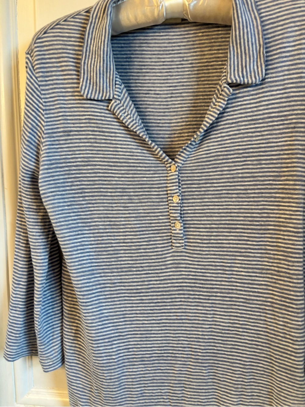 Poetry striped knit polo shirt Size 4US - Picture 5 of 8